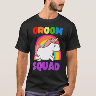 Camiseta Gay Groom Squad Unicorn Lgbt Bachelor Party