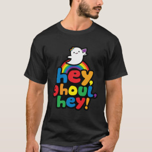 Camiseta Gay Halloween Cute Ghost Ei Ghoul (Garota) Ei Prid