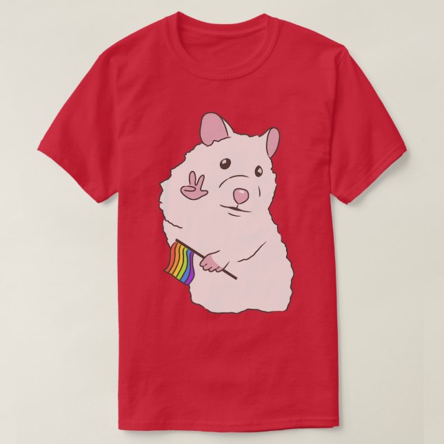 Camiseta Gay hamster (Frente do Design)