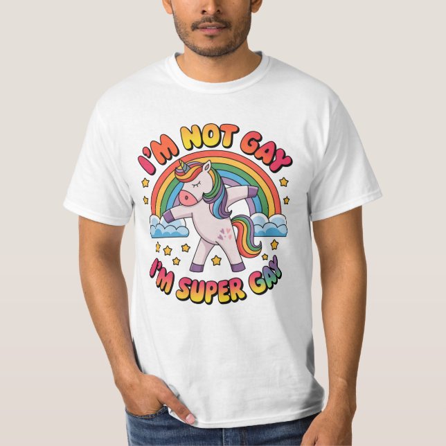 Camiseta  Gay Im Super Gay Sublimation-60681 (Frente)