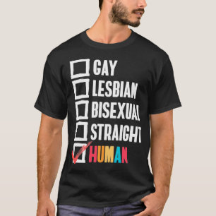 Camiseta Gay Lésbica Hetero Biseual  Gift.