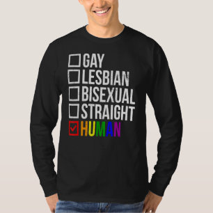Camiseta Gay Lésbica Hetero Bissexual Humano Lgbt Pria