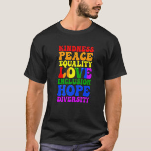 Camiseta Gay Lgbb Lésbica Direitos Bondade Paz Amor Humano