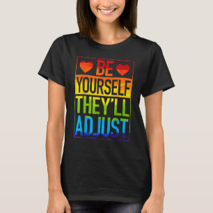 Camiseta Gay LGBO Orgulho Seja você mesmo Eles vão ajustar 