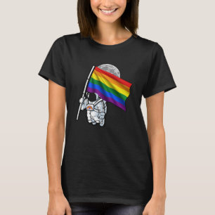 Camiseta Gay LGBT Astronauta LGBT é um Sinalizador S do Org