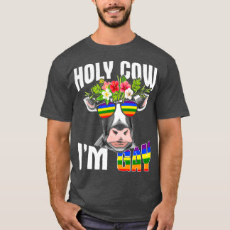 Camiseta Gay LGBT - Design de criação de vacas para Amante
