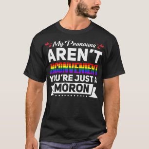 Camiseta Gay LGBT Engraçada Pronounes do Orgulho Bissexual 
