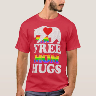 Camiseta Gay LGBT Orgulho Mama Urso Por Mulheres Libertando