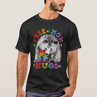 Camiseta Gay LGBT Orgulho Mama Urso Por Mulheres Libertando