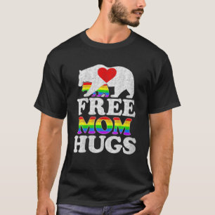 Camiseta Gay LGBT Orgulho Mama Urso Por Mulheres Libertando