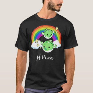 Camiseta Gay LGBT Peixes do Orgulho Lésbico Horoscópio Zodi