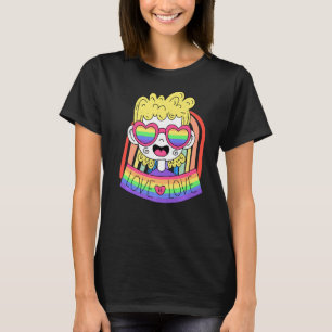 Camiseta Gay Love é amor LGBTQ+ Cute Aestic Premium