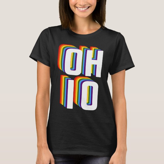Camiseta Gay Ohio Pride LGBTQ, Gay Pride Month , Gay Ohio R (Frente)