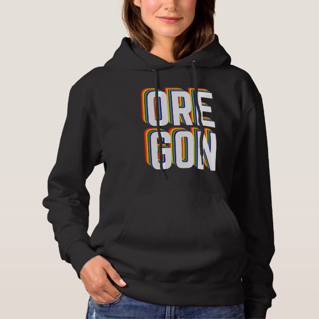Camiseta Gay Oregon Pride LGBTQ, Gay Pride , Queer Oregon R (Frente)