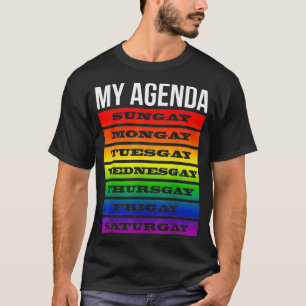Camiseta Gay Orgulho do Orgulho Arco-Íris Sinalizador LGBTQ