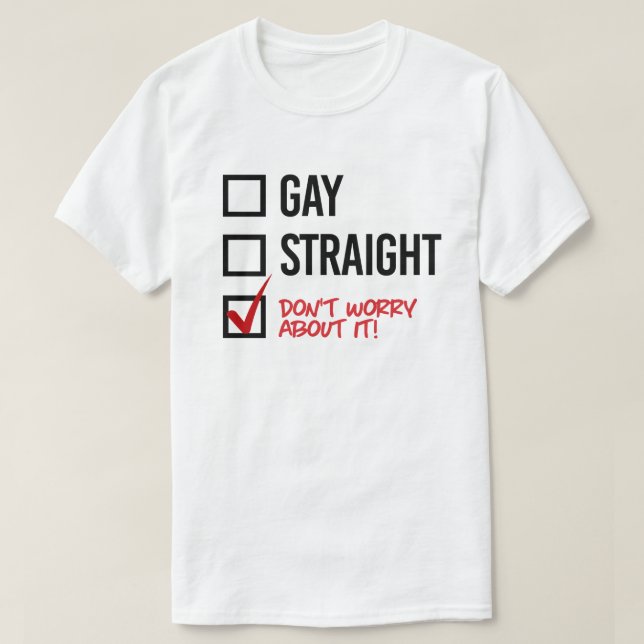 Camiseta Gay ou Hetero? (Frente do Design)
