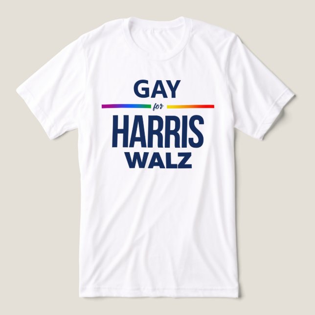 Camiseta Gay por Harris Walz (Design frontal)
