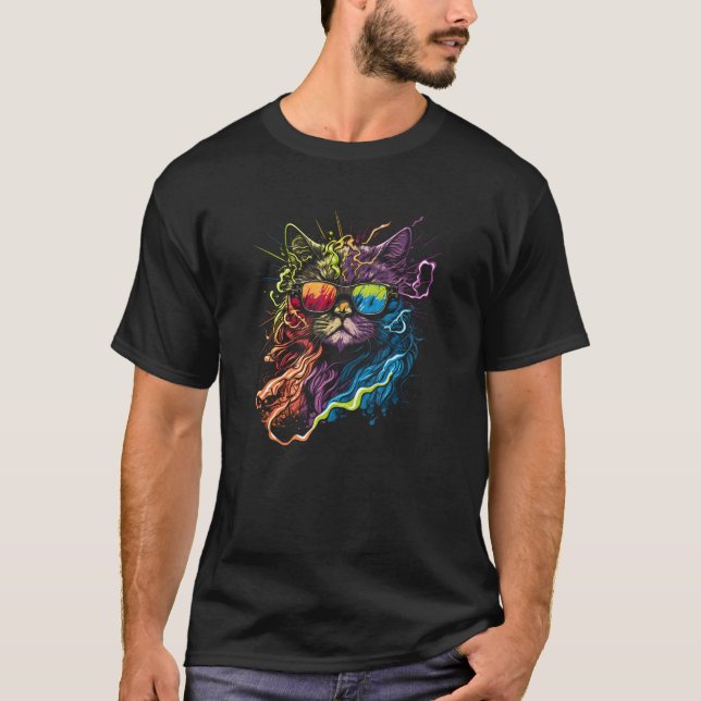 Camiseta Gay Pride Cat Animal  Pride Month Cute Equality LG (Frente)