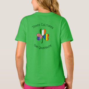 Camiseta Gay Pride Irlanda EUA Bandeira de Trevo Personaliz