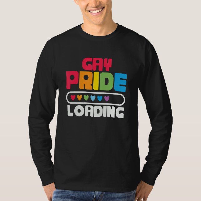 Camiseta Gay Pride Loading  LGBTQ Pride Month Equality (Frente)