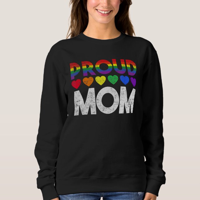 Camiseta Gay Pride Proud Mom LGBT Parent Proud Month for Wo (Frente)