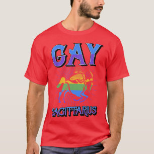 Camiseta Gay Sagitário Símbolo Zodíaco Aniversário Horoscóp