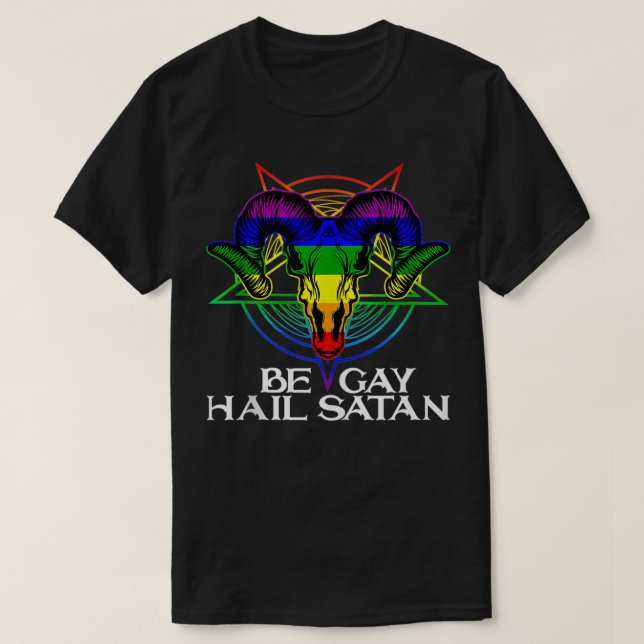 Camiseta Gay Satanismo (Frente do Design)