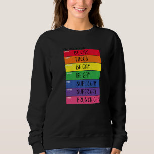 Camiseta Gay Semanal Agenda Lgbt Orgulho Arco-Íris 2
