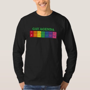 Camiseta Gay Semanal Agenda Lgbt Orgulho Arco-Íris 2