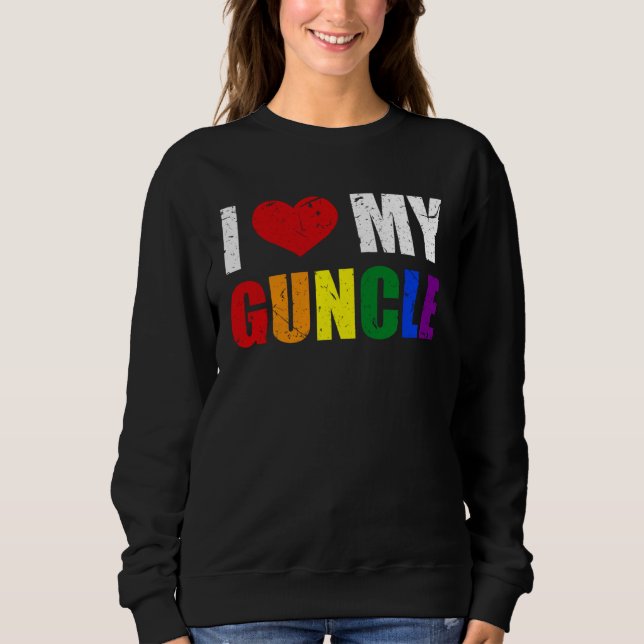 Camiseta Gay Uncle Guncle Pride Month LGBT homosexual Rainb (Frente)