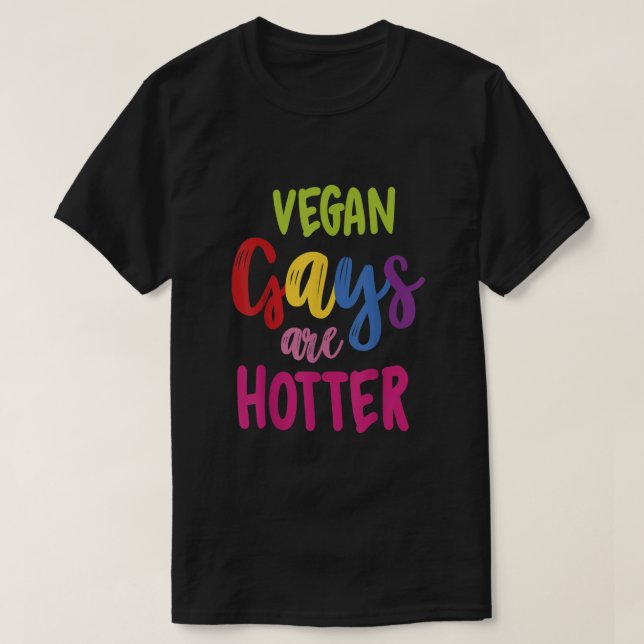 Camiseta Gay Vegan são mais quentes Meses de consciência LG (Frente do Design)