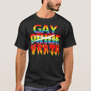 Camiseta Gay Wrath Not Orgulho gay de julho Celebração T 