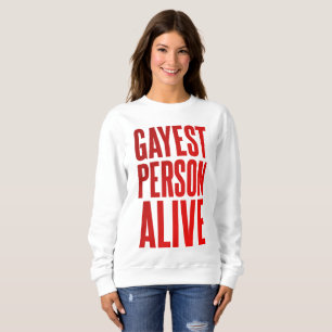 Camiseta Gayest Person Alive Design de Gay engraçado LG