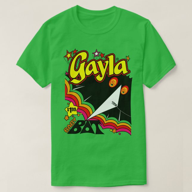 Camiseta Gayla Kite Baby Bat Light (Frente do Design)