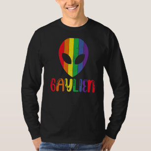 Camiseta Gaylien Alienígena Arco-Íris Ufo Lgbtq Orgulho Mês