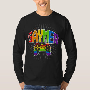 Camiseta Gaymer Gamer Orgulho gay Lgbt Rainbow Flag Vídeo G