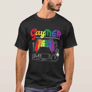 Camiseta Gaymer - Gamin Gamer Gamin - Orgulho gay da Fila L