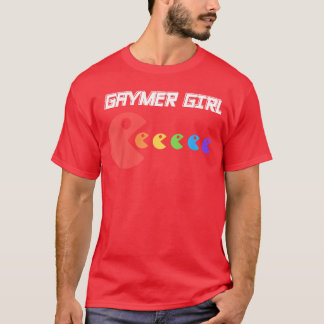 Camiseta Gaymer Menina LGBT Cores Arco-Íris Video Games Jog