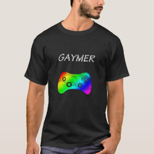 Camiseta Gaymer para Orgulho LGBTQ do design Gamer Gay
