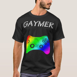 Camiseta Gaymer para Orgulho LGBTQ do design Gamer Gay