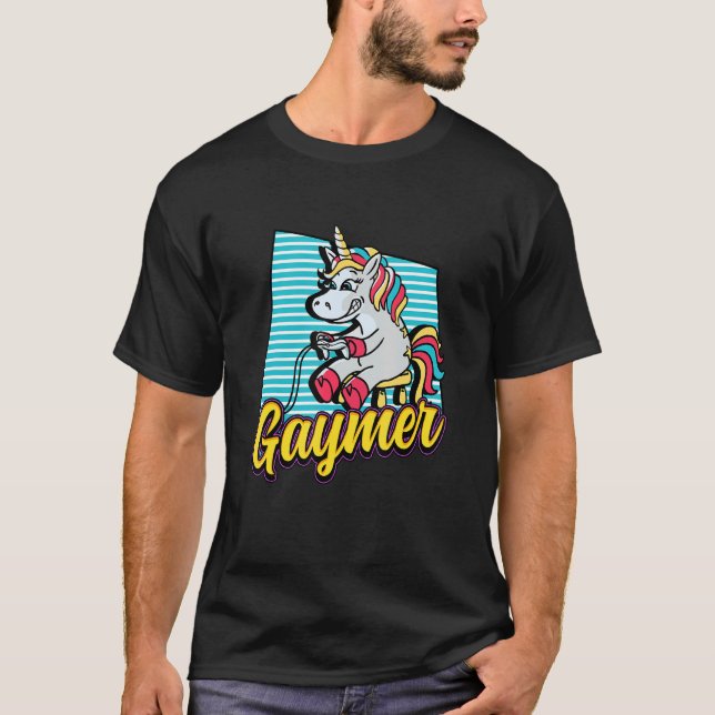 Camiseta Gaymer Rainbow Gaming Equality Lgbt Pride 1 (Frente)