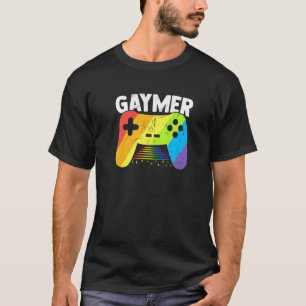Camiseta Gaymer Rainbow Pride Mês Jogador de Vídeo Gay G