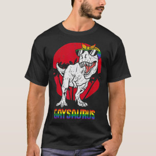 Camiseta Gaysaurus Dinossaur Lésbica TRex LGBTQ Gay