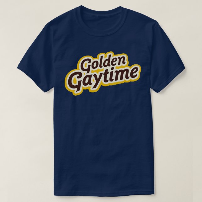 Camiseta Gaytime do ouro 1 (Frente do Design)