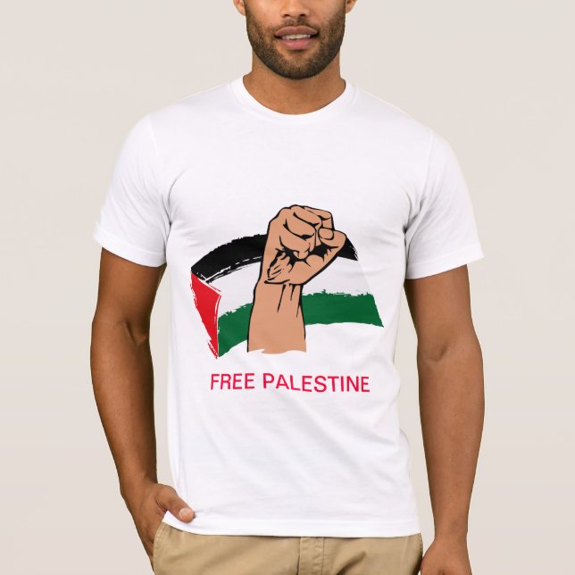 Camiseta Gaza livre livra Palestina (Frente)
