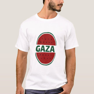 Camiseta Gaza, melancia, solidariedade palestina,