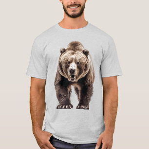 Camiseta Gazela Feroz Urso Pronta para Atacar