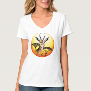 Camiseta Gazelle African Antelope Wild Animal