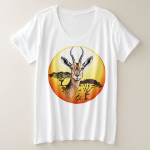 Camiseta Gazelle African Antelope Wild Animal