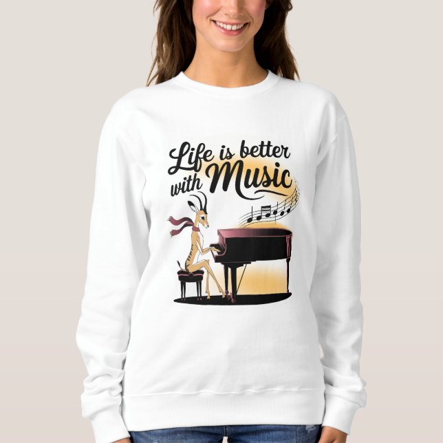 Camiseta gazelle piano (Frente)
